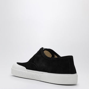 LOEWE Elegant Black Suede Low Top Sneakers