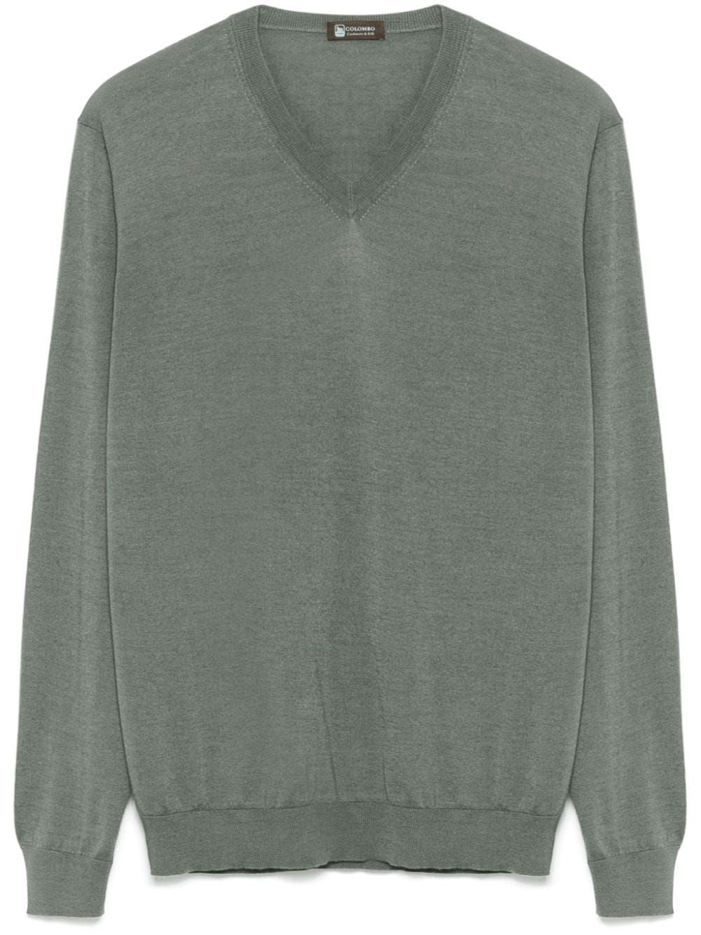 COLOMBO Men's Cashmere-Silk Blend V-Neck Sweater