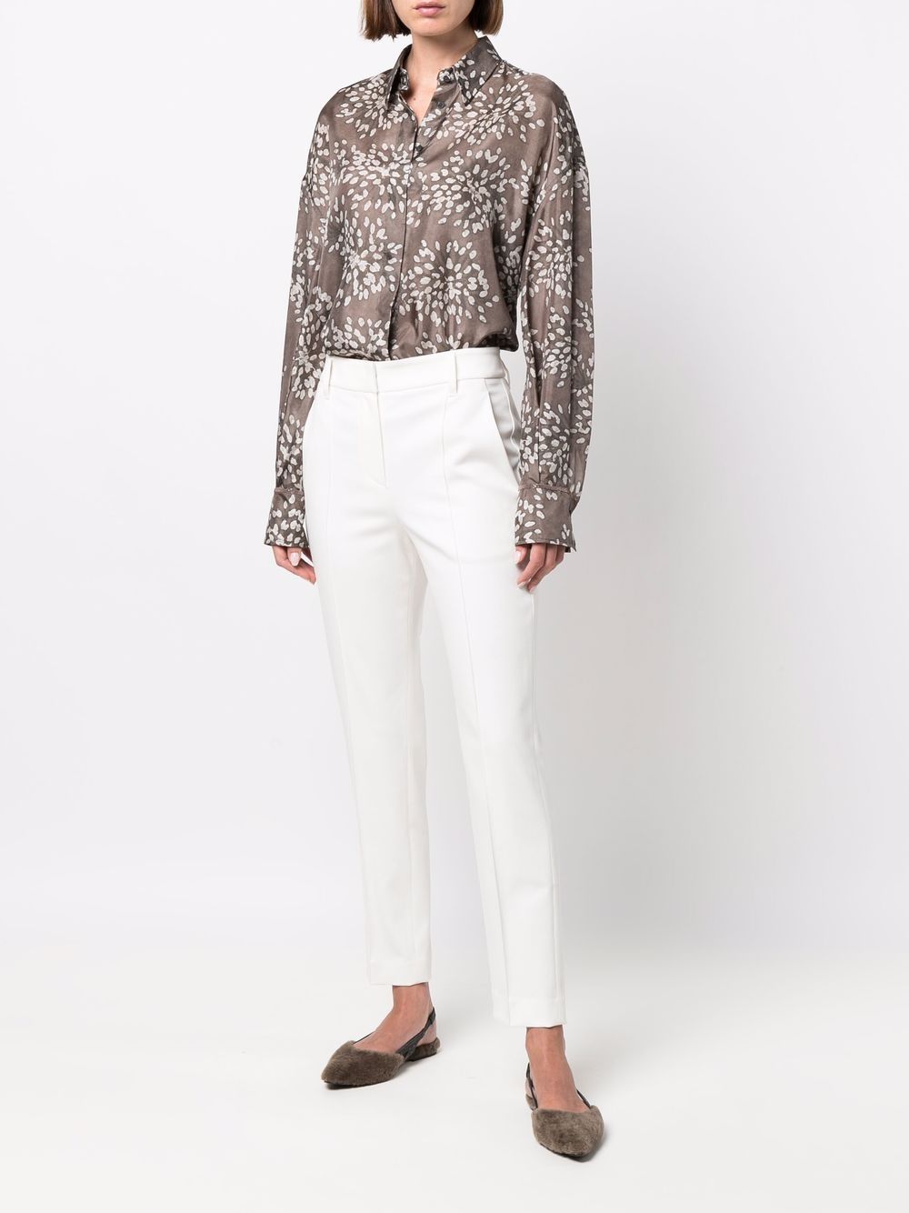 BRUNELLO CUCINELLI Classy and Chic Straight Pants for Women - 24SS Collection