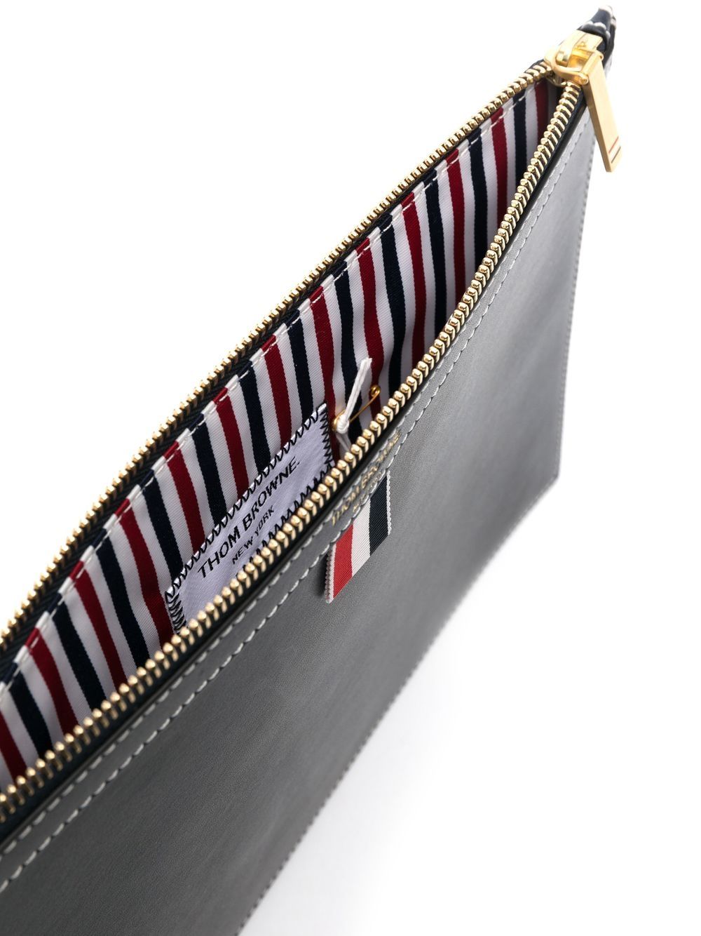 THOM BROWNE 2024 Men's Blue Clutch Bag in 23FW Collection