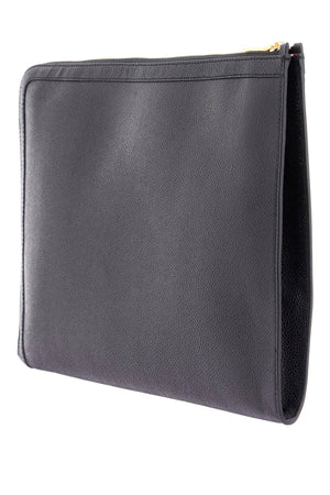 THOM BROWNE Large Pebble Grain Leather Document Holder