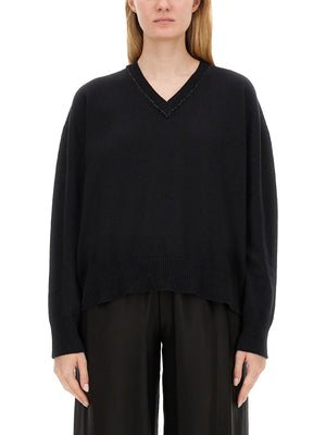 FABIANA FILIPPI Oversized V-Neck Sweater - Size S