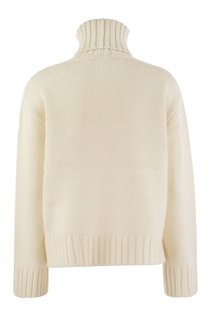 FABIANA FILIPPI Luxury Wool, Silk & Cashmere Turtleneck Sweater