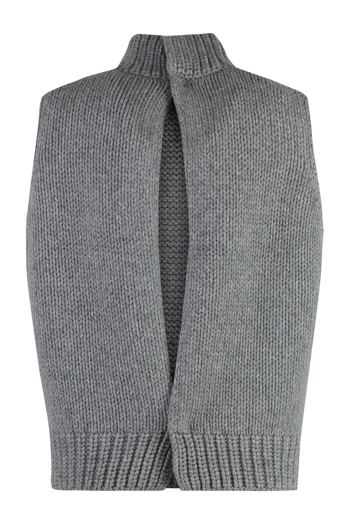 FABIANA FILIPPI Wool Blend Knit Front Vest for Women - Fall/Winter 2024