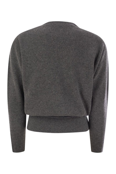 FABIANA FILIPPI Wool Blend Sweater with Adjustable Hem