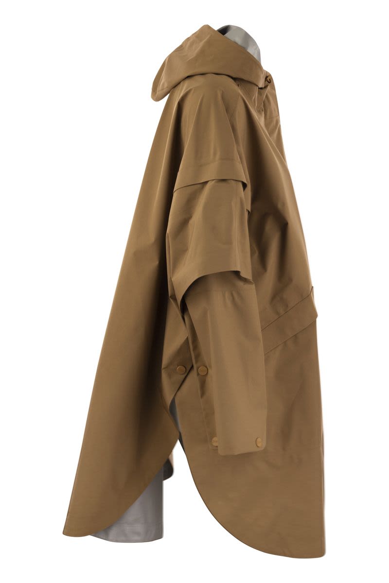 HERNO Removable Sleeve Cape Jacket