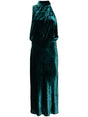 PINKO Elegant Velvet Dress with Rear Tie Closure