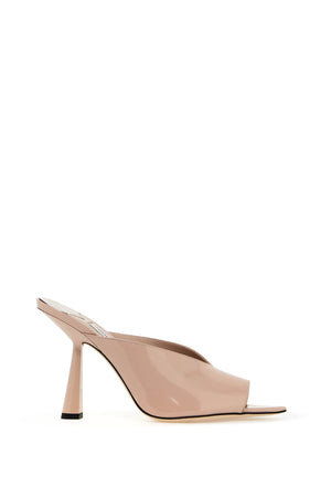 JIMMY CHOO Refined Pointed Patent Leather Flats for Women - FW24