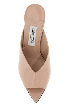 JIMMY CHOO Refined Pointed Patent Leather Flats for Women - FW24