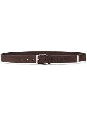 BRUNELLO CUCINELLI Leather Belt with Adjustable Fit