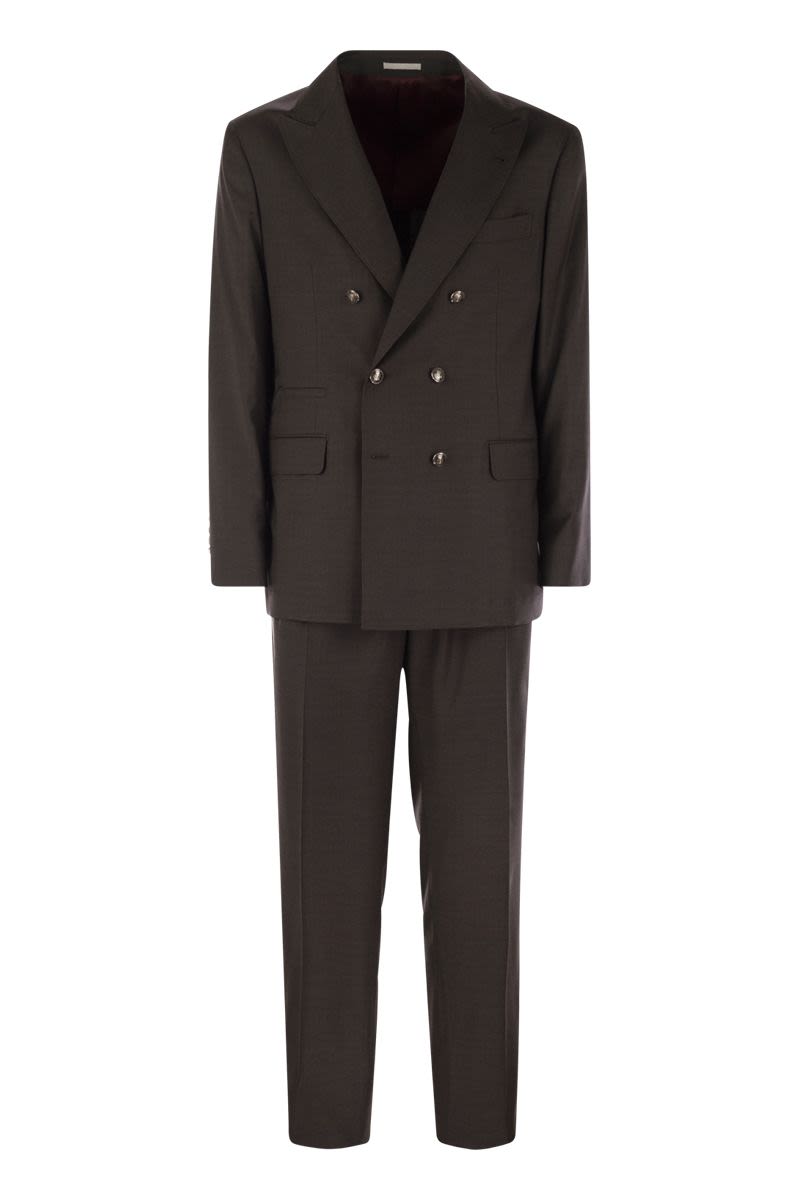 BRUNELLO CUCINELLI Modern Deconstructed Jacket and Pleated Trousers Set for Men