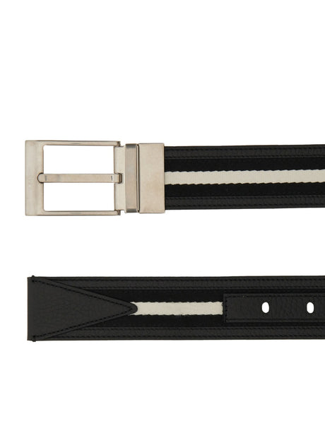 BALLY Elegant Bovine Leather Belt for Men