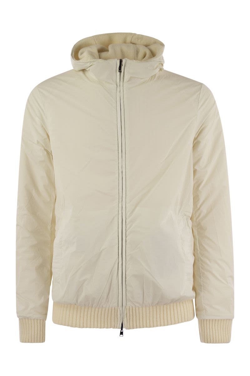 HERNO Luxury Reversible Padded Wool Bomber Jacket