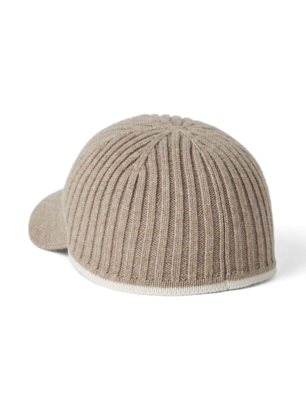 BRUNELLO CUCINELLI Luxurious Wool Blend Striped Knit Cap