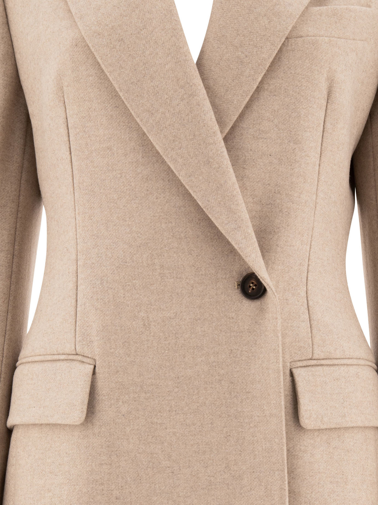 BRUNELLO CUCINELLI Elegant Beige Lightweight Wool Jacket - FW24 Collection