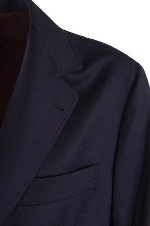 BRUNELLO CUCINELLI Deconstructed Single-Breasted Virgin Wool Jacket for Men