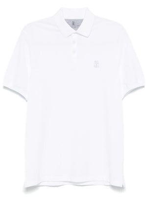 BRUNELLO CUCINELLI Classic Logo Cotton Polo Shirt - Men’s Short Sleeve