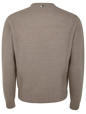 HERNO Classic Grey Knit Sweater for Men