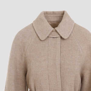 BRUNELLO CUCINELLI Chevron Wool-Cashmere Blend Jacket