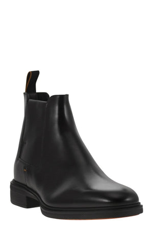 SANTONI Lightweight Men's Chelsea Boot with Unique Comfort Features