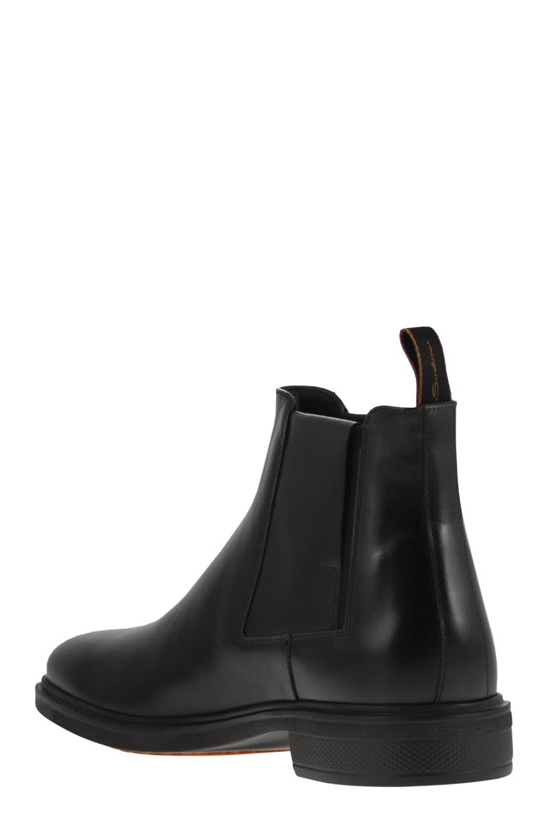 SANTONI Lightweight Men's Chelsea Boot with Unique Comfort Features