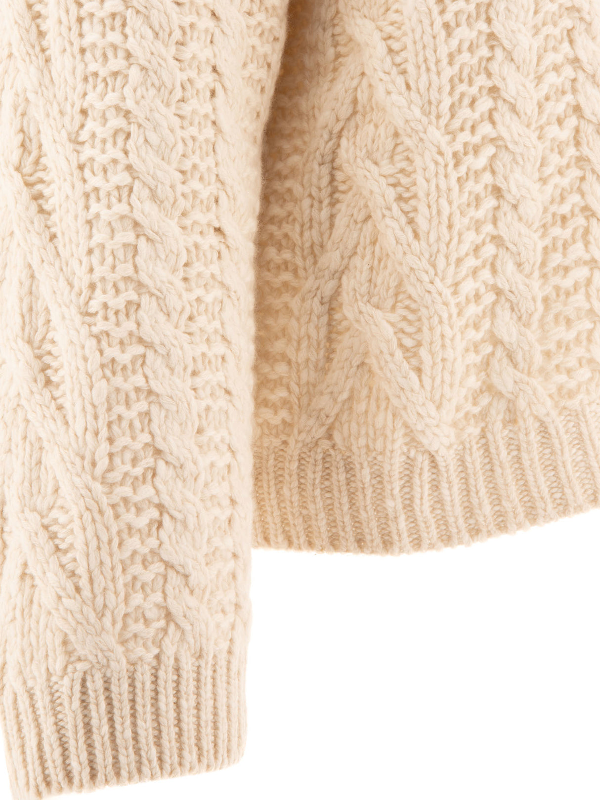 BRUNELLO CUCINELLI Luxurious Cable-Knit Cashmere Blend Sweater