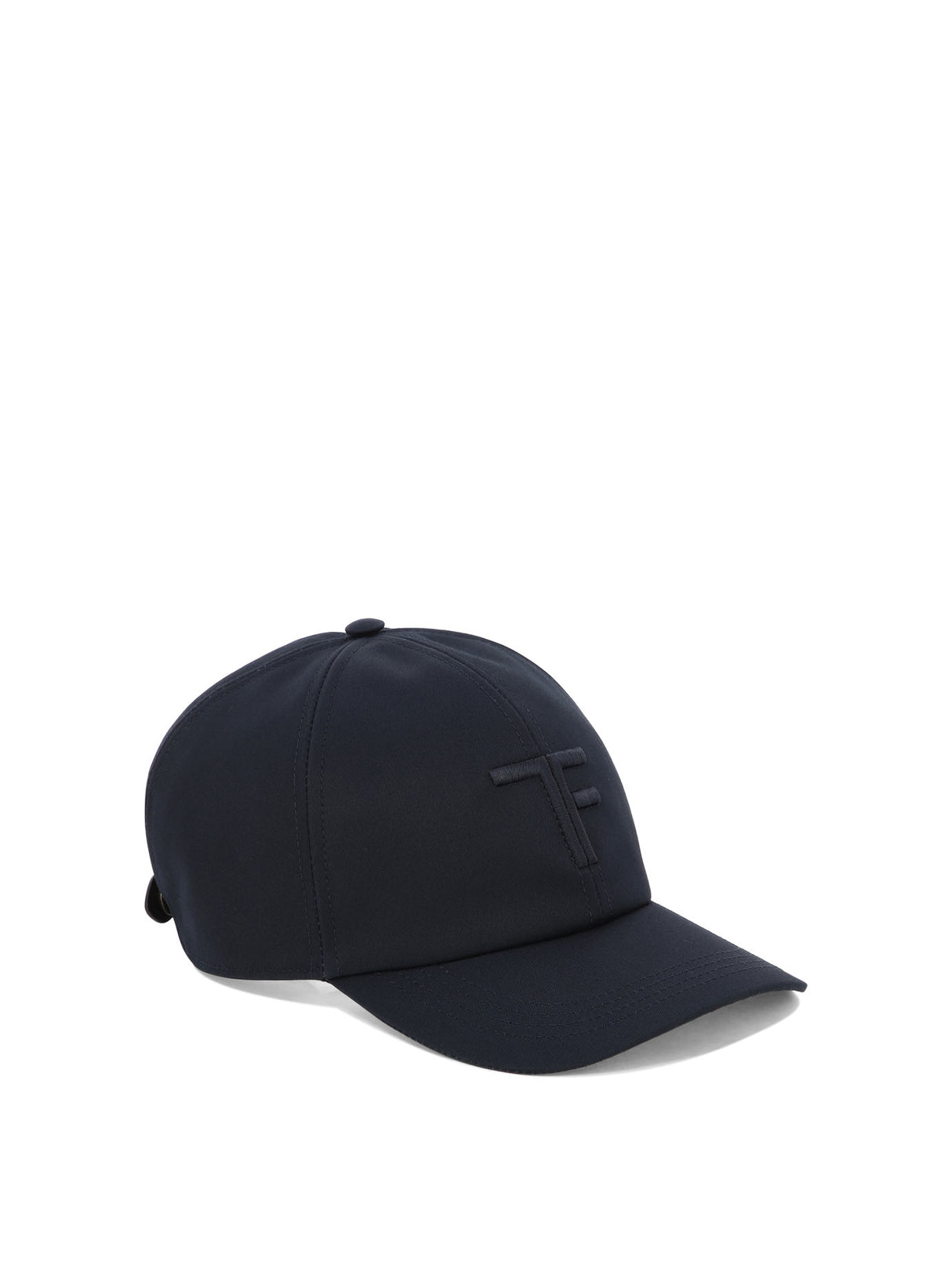 TOM FORD Navy Cotton and Leather Baseball Cap for Men