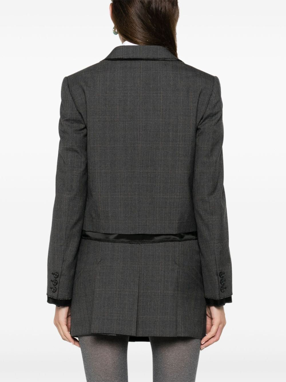 MIU MIU Chic Prince of Wales Jacket for Women