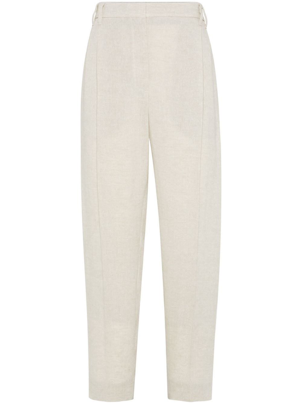 BRUNELLO CUCINELLI Linen Trousers for Women - Light Beige