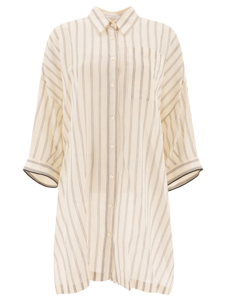 BRUNELLO CUCINELLI Women's Elegantly Trimmed Shirt with Detailing