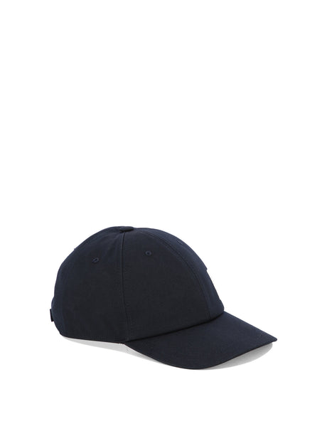 THOM BROWNE Navy Baseball Cap with Logo Patch for Men - FW24 Collection