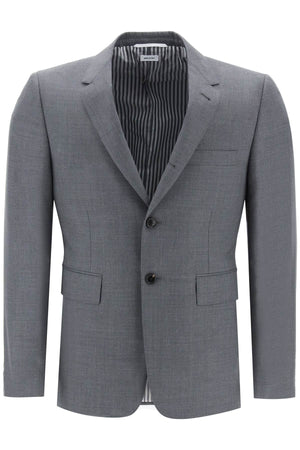 THOM BROWNE Sleek Grey Wool Jacket for Men