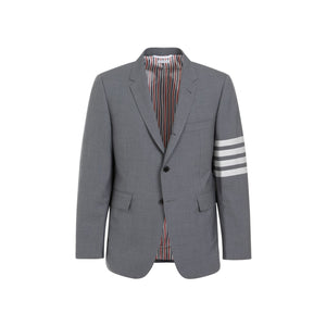 THOM BROWNE Blue Wool Blazer for Men - FW23 Collection