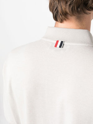 THOM BROWNE Men's Oversized Cotton Polo Shirt