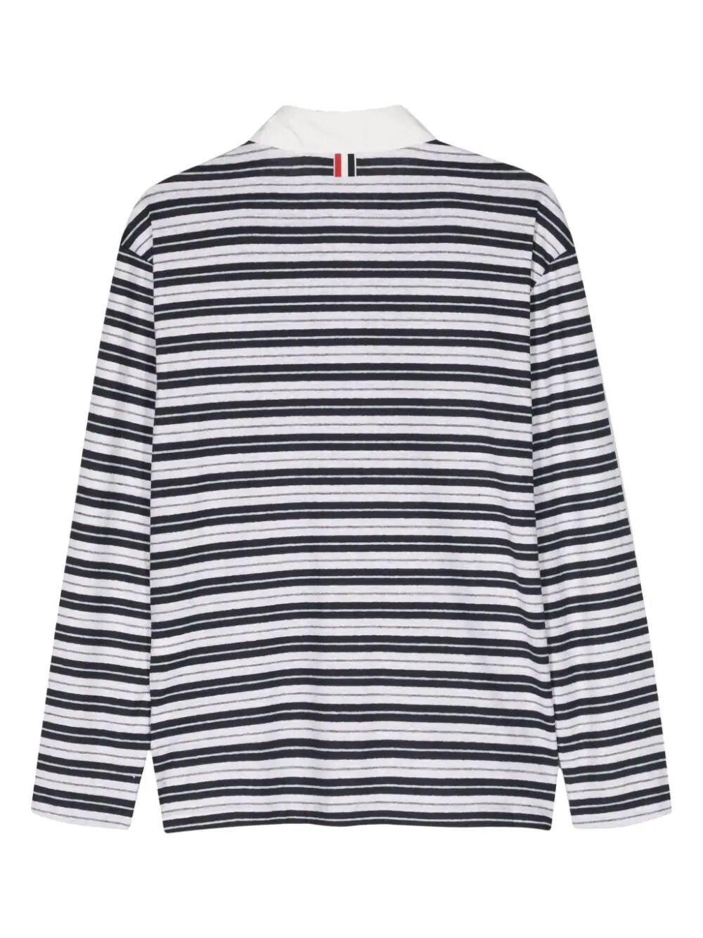 THOM BROWNE Men's 24SS Blue Long Polo Shirt