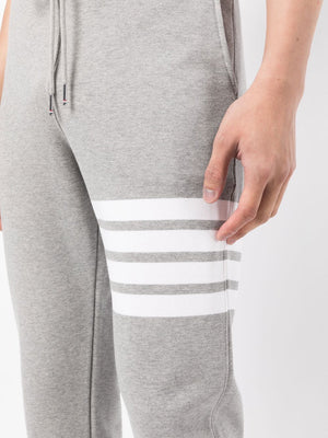 THOM BROWNE Men's 4-Bar Stripe Track Pants in Grey for SS24