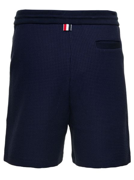 THOM BROWNE Men's Blue Cotton Bermuda Shorts for FW24