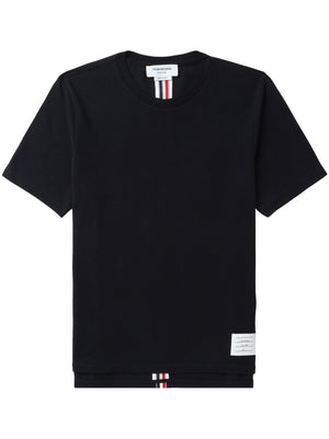 THOM BROWNE Classic RWB Cotton T-Shirt for Men