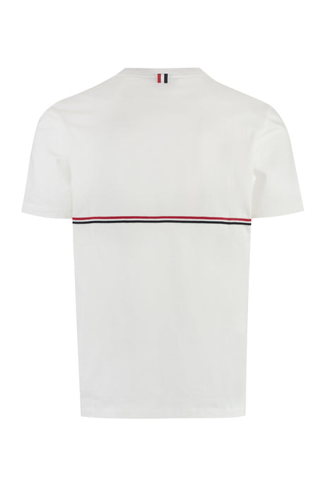 THOM BROWNE Fashion-forward and Modern: 23SS Men's White Tunic Top