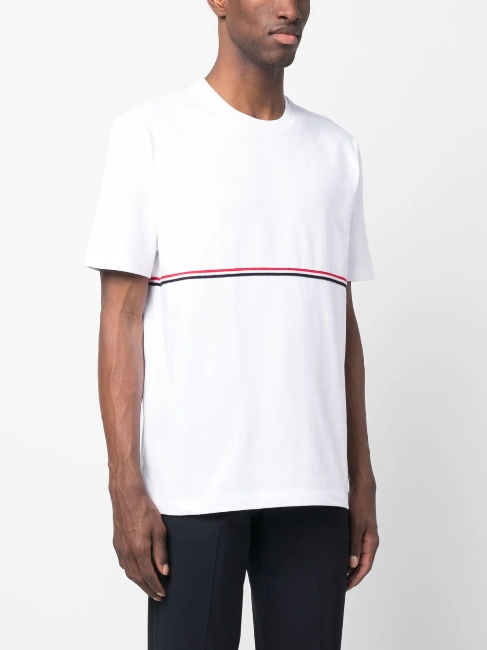 THOM BROWNE Fashion-forward and Modern: 23SS Men's White Tunic Top