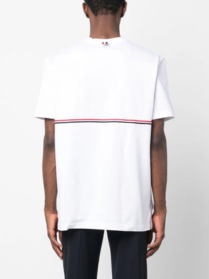 THOM BROWNE Fashion-forward and Modern: 23SS Men's White Tunic Top