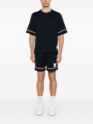 THOM BROWNE Men's Cotton RWB Stripe T-Shirt