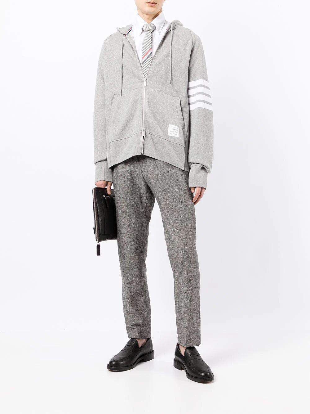 THOM BROWNE Stylish Grey Sweater for Men - 24FW Collection