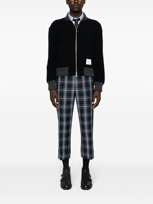 THOM BROWNE RWB Wool Bomber Jacket with Stripe Detail