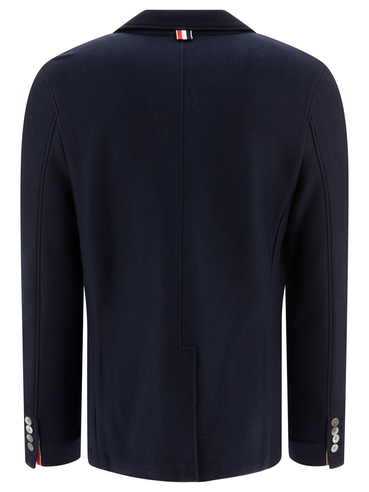 THOM BROWNE Classic Blue Cotton Jacket