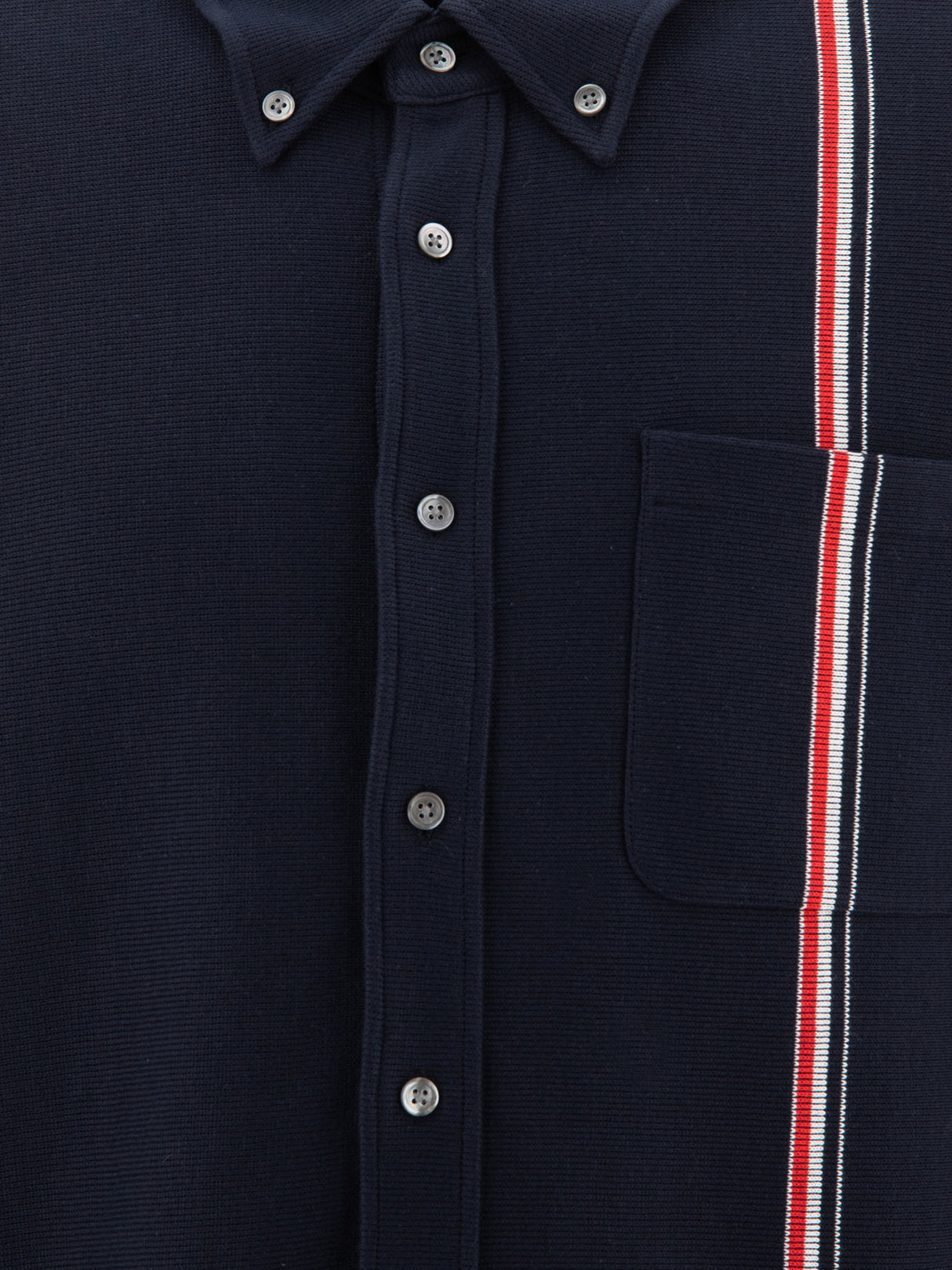 THOM BROWNE Classic Blue Cotton Shirt