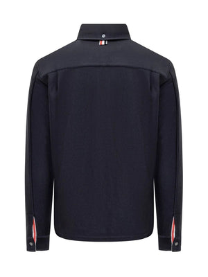 THOM BROWNE Double-Faced Knit Shirt Jacket