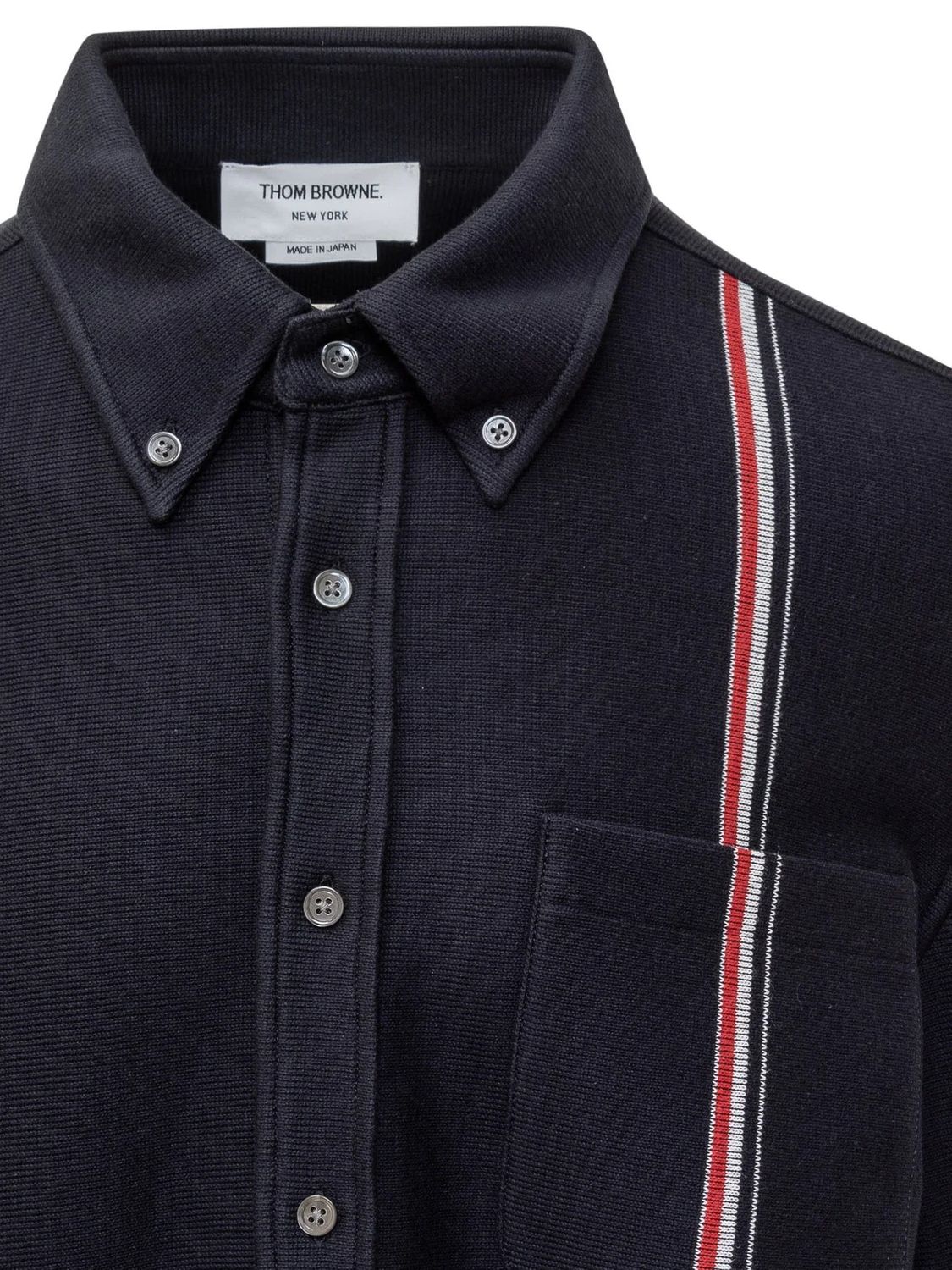 THOM BROWNE Double-Faced Knit Shirt Jacket