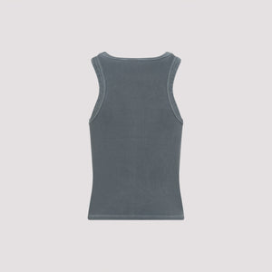 MIU MIU Cotton Tank Top for Women - SS25 Collection