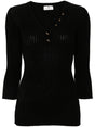 ELISABETTA FRANCHI Ribbed Knit Jumper for Women - Fall/Winter 2024